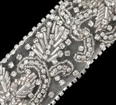 rhinestone and beaded trim